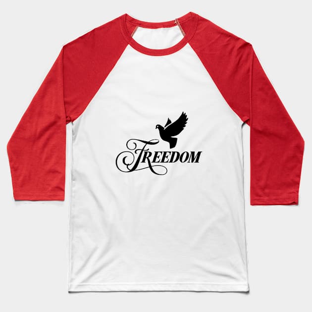 Freedom Baseball T-Shirt by Omic